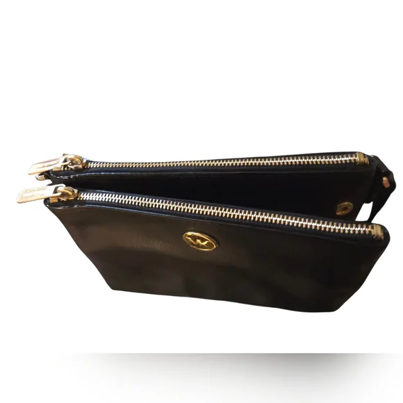 Michael Kors Fulton Crossbody Pebbled Black Leather Bag - FLAWED See Description - Picture 12 of 14